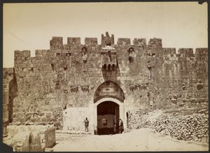 [Portão dos Leões, Jerusalém] de Félix Bonfils