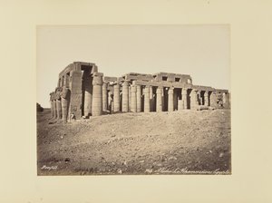 Tebas. O Ramesséum (Egipto) de Félix Bonfils