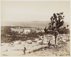 Vista geral de Baalbek, Síria #438 de Félix Bonfils