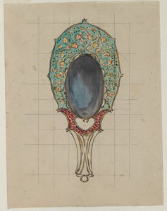 Design para um espelho de mão, c. 1900-1902. de Felix Bracquemond