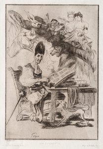 Dom Quichote, segundo Goya de Felix Bracquemond
