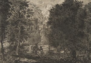 A chama está perto do fogo, por volta de 1853-5. de Felix Bracquemond