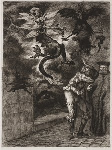 Panurge deixando a casa de Raminagrobis de Felix Bracquemond