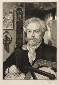Retrato de Edmond de Goncourt, 1882.
