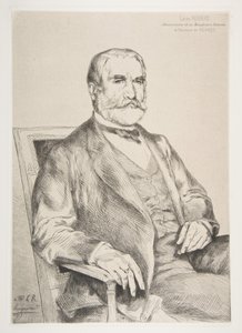 Retrato de Louis Robert, 1873. de Felix Bracquemond