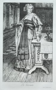 A Serva, depois de H. Leys de Felix Bracquemond