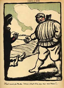 Um proprietário de terras mata um vagabundo, de &39;Crimes e Punições&39;, edição especial de &39;L&39;Assiette au Beurre&39;, 1 de março de 1902 de Felix Edouard Vallotton
