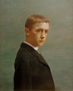Auto-retrato aos vinte anos de Felix Edouard Vallotton
