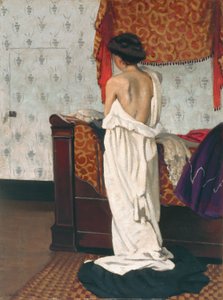 Costas de um nu num interior de Felix Edouard Vallotton