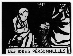 Cabeça de cenoura: "ideias pessoais" escrito por Jules Renard, ed. Flammarion (ilustração) de Felix Edouard Vallotton