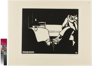 Relógio de cinco horas, prato sete de Intimacies, 1898 de Felix Edouard Vallotton