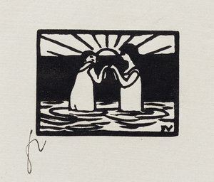 Jogos ao sol, VII de "Les Petites Baigneuses", 1893 de Felix Edouard Vallotton