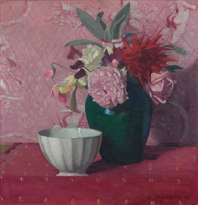 Vaso verde e tigela branca, 1919. de Felix Edouard Vallotton