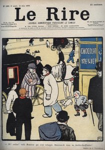 Ei! Treinador! Capa do jornal “Le Rire”, de 23 de junho de 1898, desenho de Felix Vallotton de Felix Edouard Vallotton