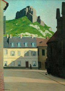 O Chateau Gaillard e a Place des Andelys de Felix Edouard Vallotton
