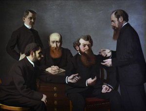Os cinco pintores Cinco pintores: Félix Vallotton, Pierre Bonnard, Édouard Vuillard... 1902-1903. de Felix Edouard Vallotton