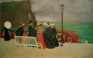 As placas em Etretat de Felix Edouard Vallotton