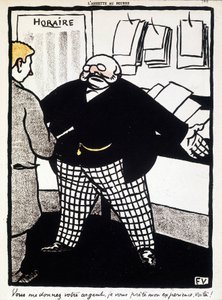 Dinheiro e bancos por Félix Vallotton - em "L