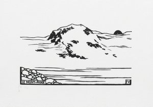Mont-Rose, 1892 de Felix Edouard Vallotton