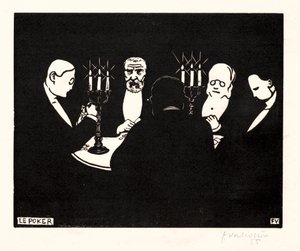 Pôquer, 1896. de Felix Edouard Vallotton