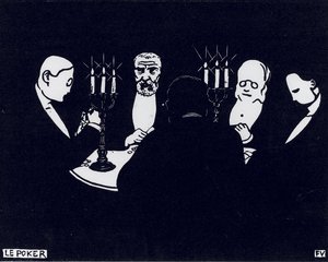 Pôquer, 1896 de Felix Edouard Vallotton