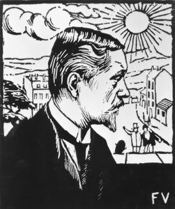 auto-retrato de Felix Edouard Vallotton
