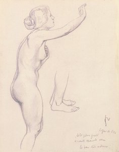 Estudo para Perseu e Andrômeda, 1918 de Felix Edouard Vallotton