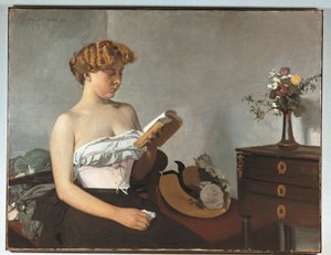 Suíça, Berna, Femme Lisant (Mulher Líder) de Felix Edouard Vallotton