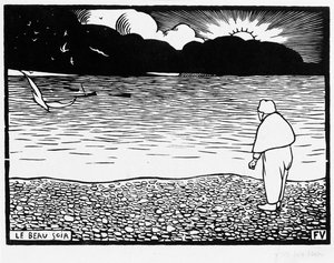A bela noite, 1892 de Felix Edouard Vallotton