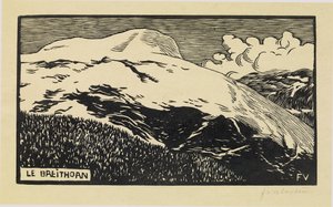 O Breithorn, 1892 de Felix Edouard Vallotton