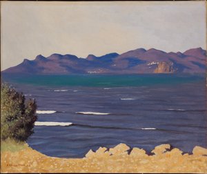 O Esterel e a baía de Cannes, 1925. de Felix Edouard Vallotton