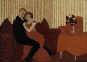A Mentira A Mentira, 1897. de Felix Edouard Vallotton