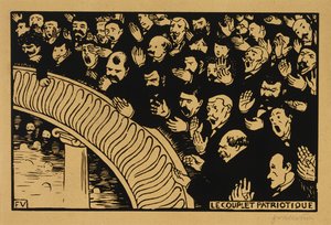 The Patriotic Ditty de Felix Edouard Vallotton