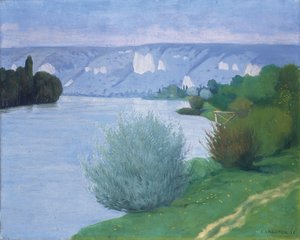 O Sena perto de Les Andelys, 1916 de Felix Edouard Vallotton