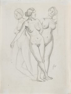 Três Graças, estudo de Felix Edouard Vallotton