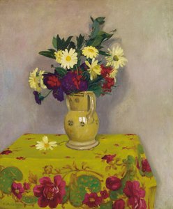 Margaridas amarelas e várias flores, 1911 de Felix Edouard Vallotton