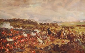 Carga dos Cuirassiers franceses em Waterloo, 1874, c1915