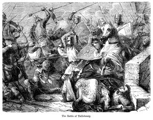 A Batalha de Taillebourg, França, 1242.