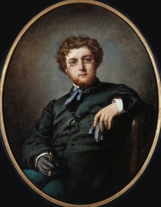 Retrato do compositor Georges Bizet 1838-1875, ca 1865. de Felix Henri Giacomotti