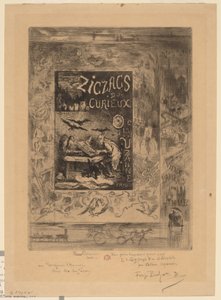 Frontispício para "Zigzags of a Curious, de Octave Uzanne"