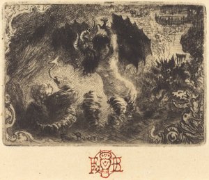 O Diabo Apaixonado de Jacques Cazotte 1ª vinheta, 1878.