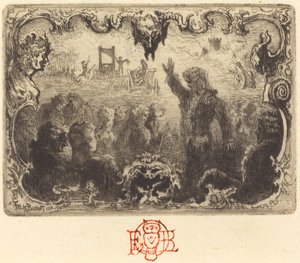3ª vinheta de O Diabo Apaixonado de Jacques Cazotte, 1878.