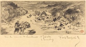 Entrada para Landemer (Haia) de Felix Hilaire Buhot