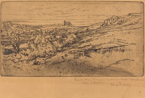 A Capela Saint-Michel em Estre Segunda Versão. de Felix Hilaire Buhot
