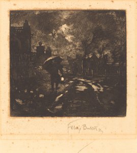 A Patrulha Noturna de Felix Hilaire Buhot