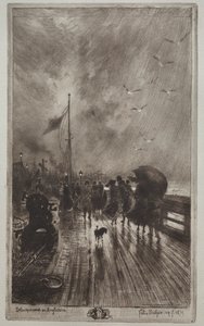 Desembarque na Inglaterra de Felix Hilaire Buhot