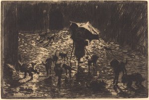 Les Noctambules The Night Prowlers, 18761877. de Felix Hilaire Buhot
