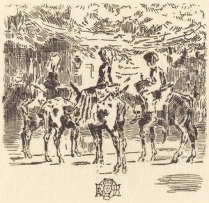 Burrinhos de Luchon, 1873. de Felix Hilaire Buhot