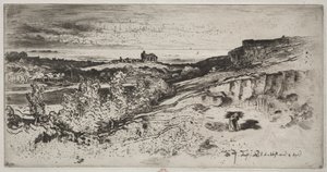 A Capela Saint-Michel em Estre de Felix Hilaire Buhot