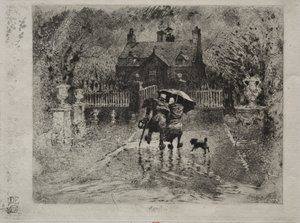 Os vizinhos do país, 1879-1880. de Felix Hilaire Buhot